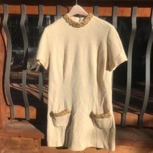 ILGWU Union Made Tag 100% Wool Vintage Dress Med